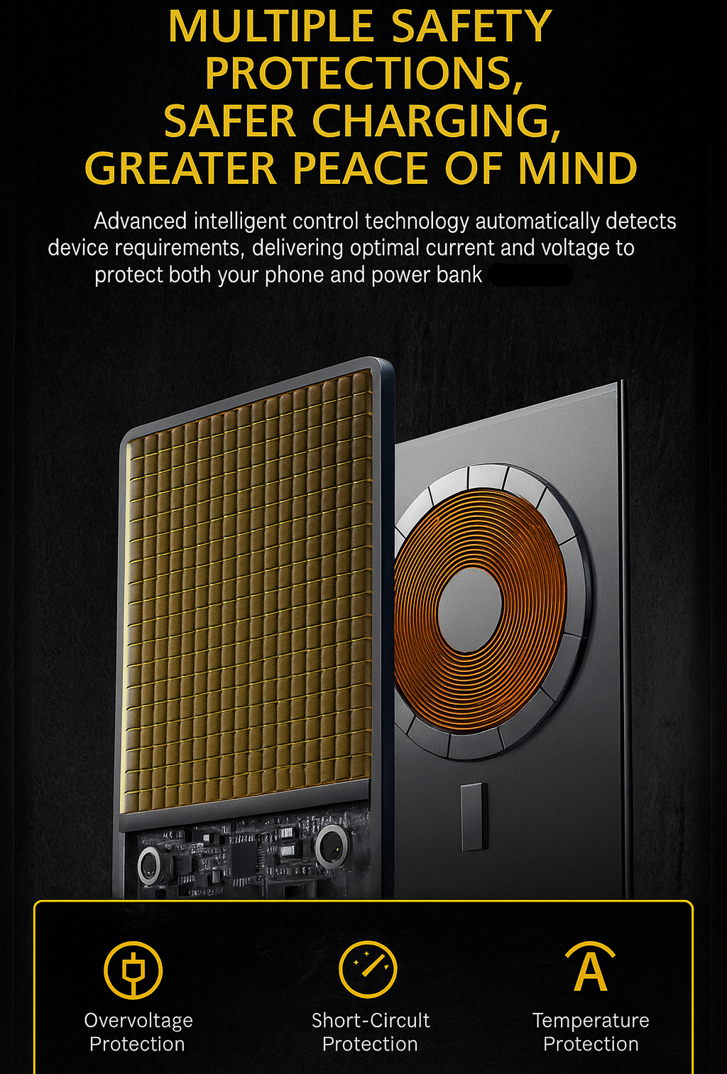 Ultra-Thin Magnetic Wireless Power Bank 5000mAh