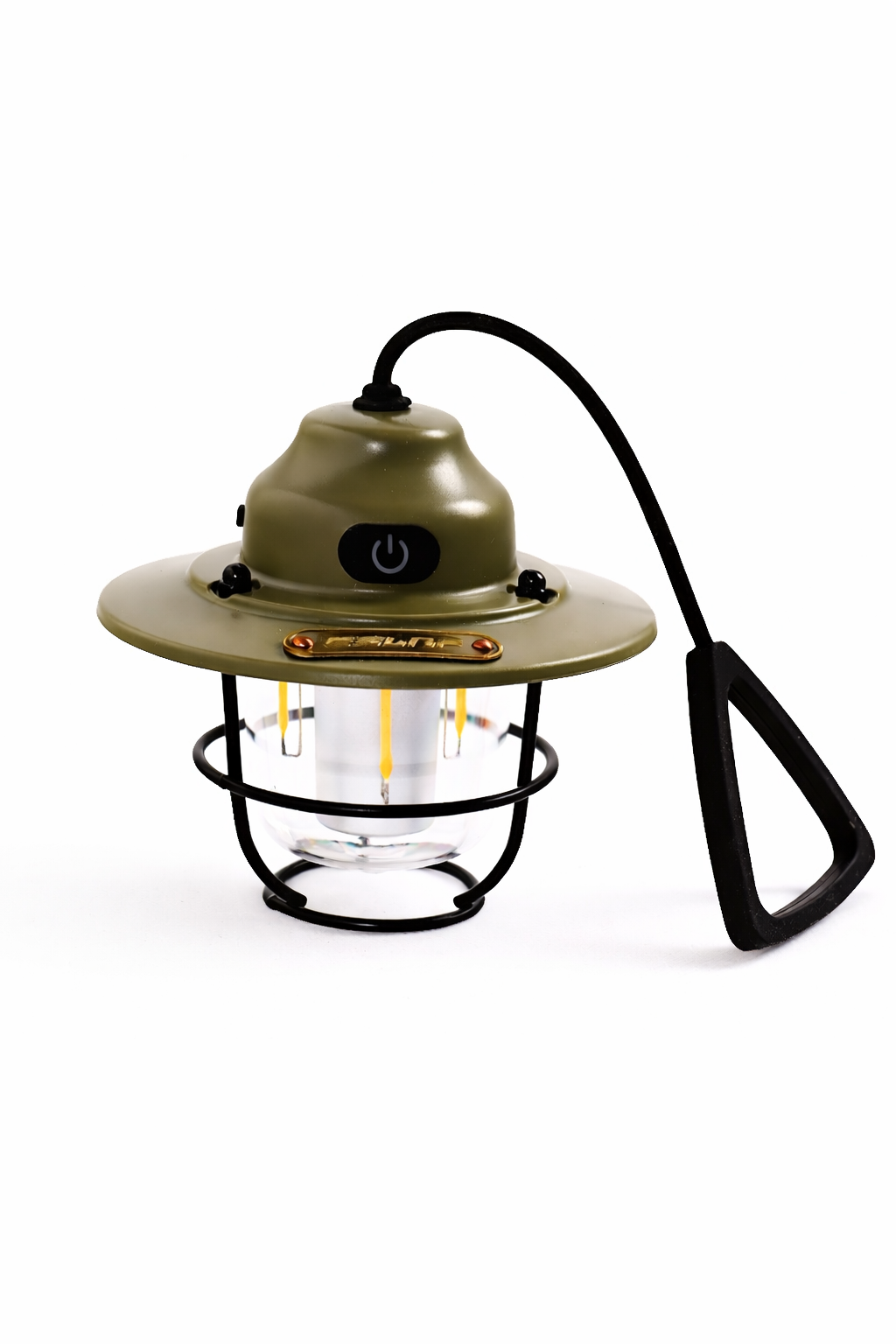 Vintage Pinecone Camping Lantern Rechargeable Hanging Light for Tents & Canopies