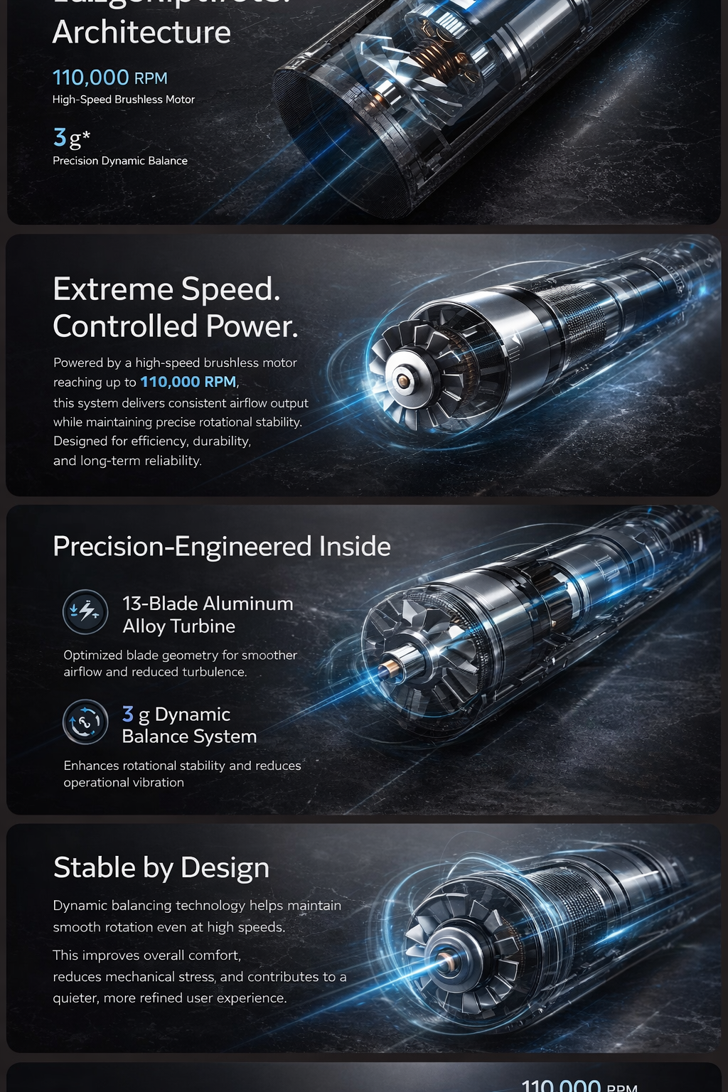 High-Speed Ionic Hair Dryer with Intelligent Temperature Control Fast Drying • Quiet Performance • Salon-Level Results at Home