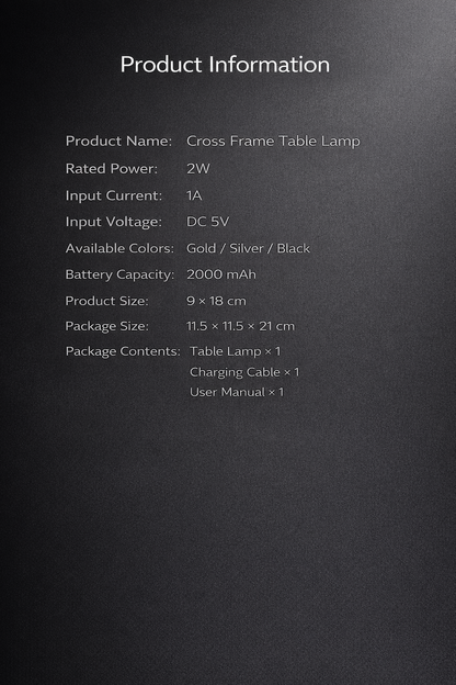 All-Aluminum Touch Control LED Ambient Table Lamp Rechargeable • USB Powered • Bedside & Dining Table Light
