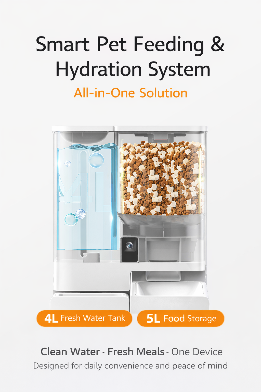 Smart 2-in-1 Automatic Pet Feeder & Water Dispenser