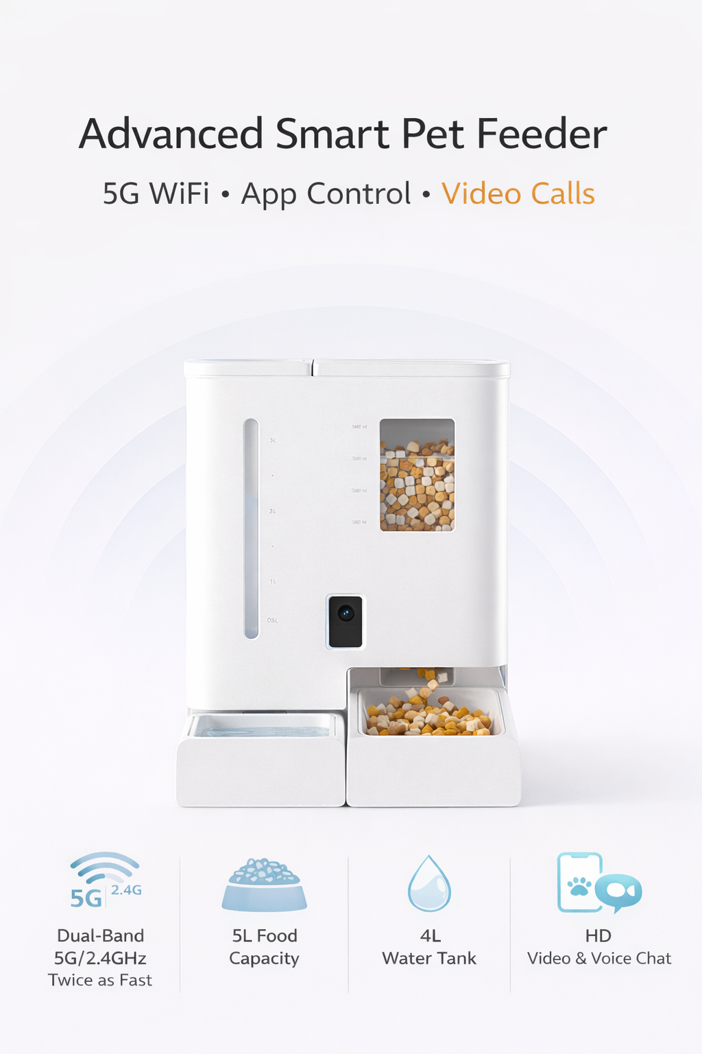 Smart 2-in-1 Automatic Pet Feeder & Water Dispenser