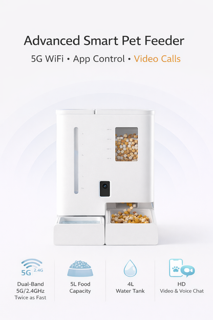 Smart 2-in-1 Automatic Pet Feeder & Water Dispenser