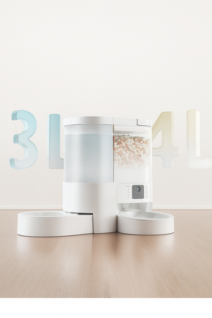 New All-in-One Automatic Pet Feeder and Water Dispenser for Cats & Dogs