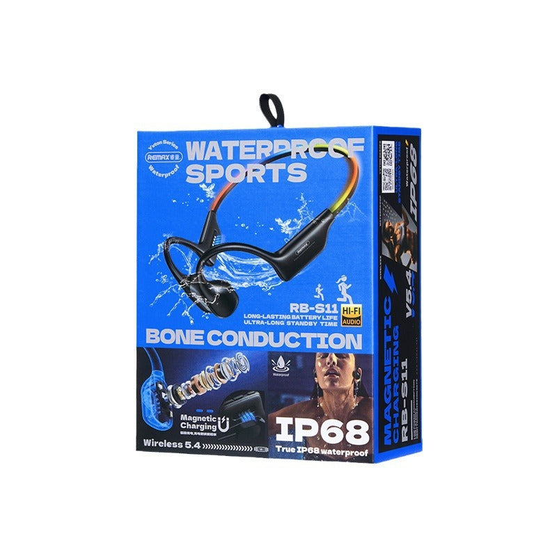 IP68 Waterproof Sports Bluetooth Headphones – Bluetooth 5.4 Low-Power, Stable Music Connection