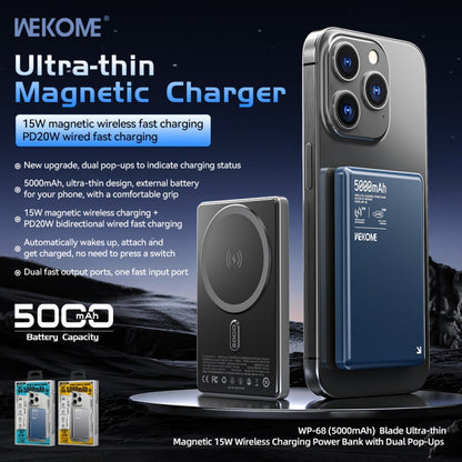 Ultra-Thin Magnetic Wireless Power Bank 5000mAh