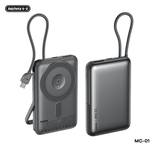 10000mAh Magnetic Wireless Power Bank with Built-in Stand & Fast Charging