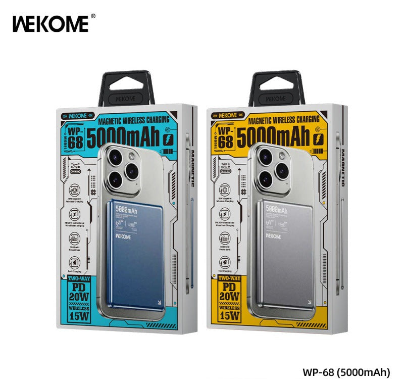 Ultra-Thin Magnetic Wireless Power Bank 5000mAh