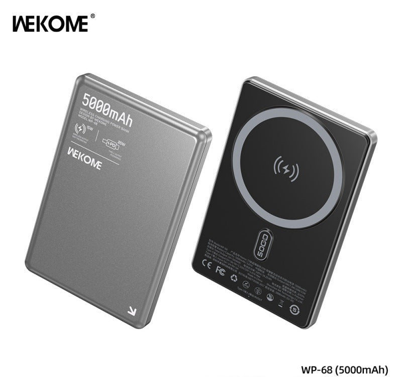 Ultra-Thin Magnetic Wireless Power Bank 5000mAh