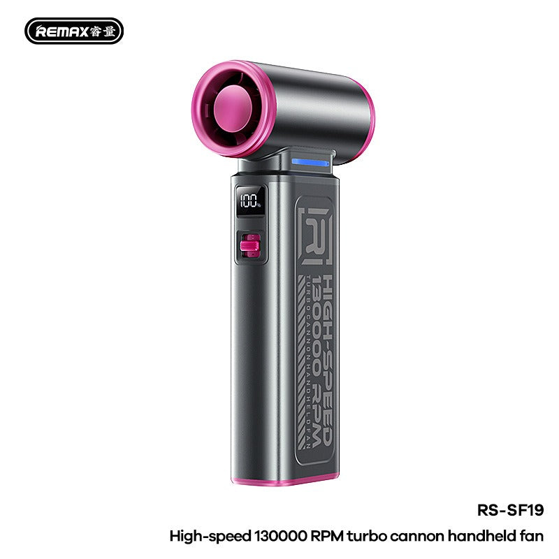 High-Speed Portable Turbo Fan 130,000 RPM | 4000mAh Long Battery | Ultra-Quiet