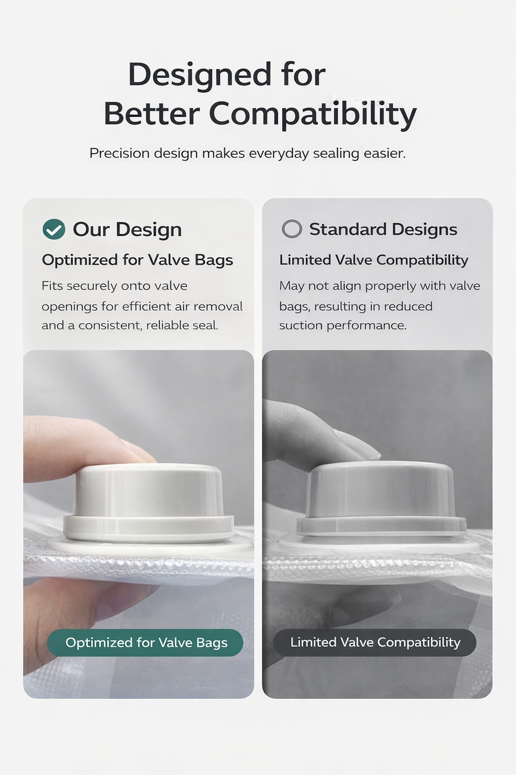 Handheld Vacuum Sealer for Food Storage – Automatic Vacuum Pump, Dry & Moist Foods, Reusable Bags Compatible